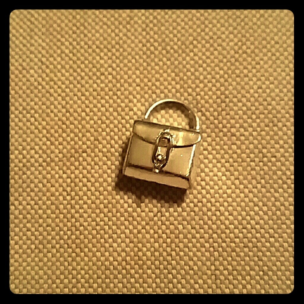 Sterling silver purse charm