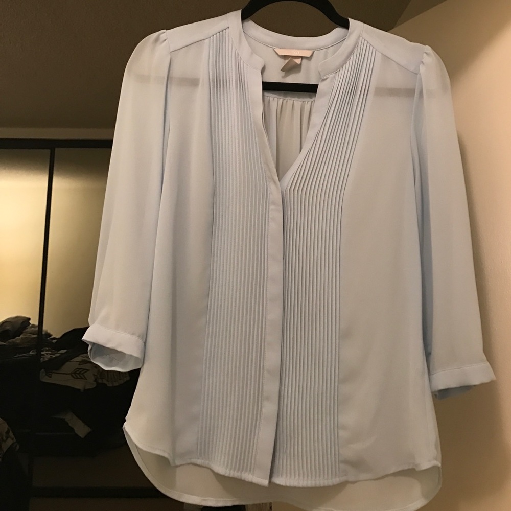 Light blue blouse