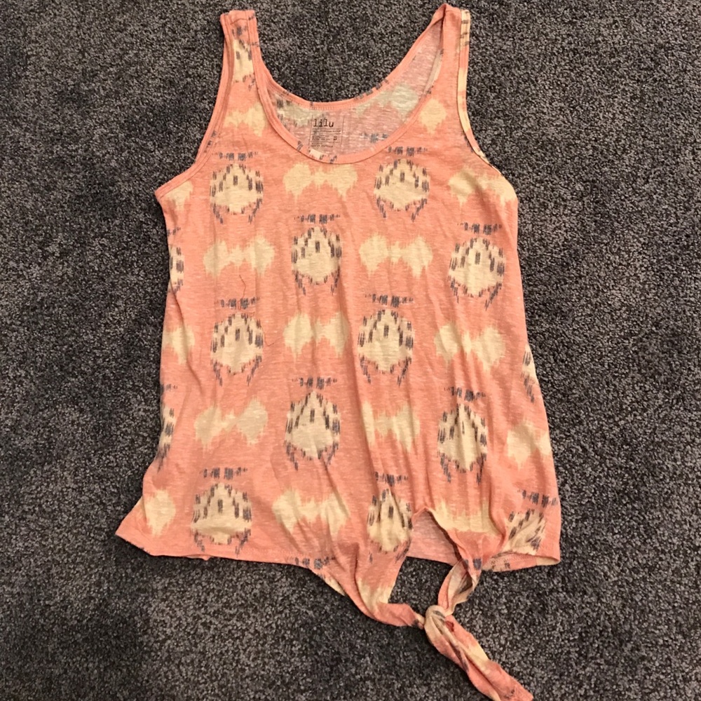 Pac Sun tank top with tie bottom