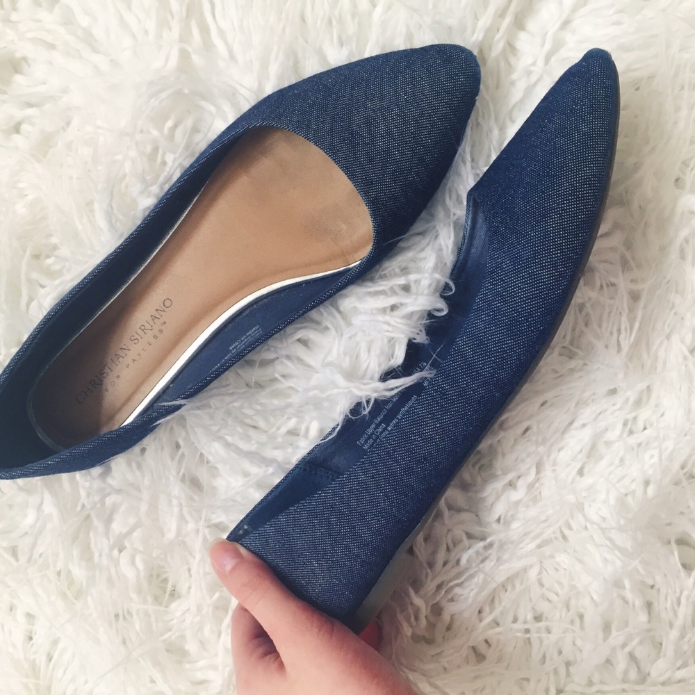 Denim Flats Christian Siriano