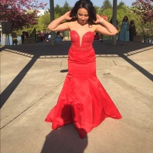 Strapless Prom Dress