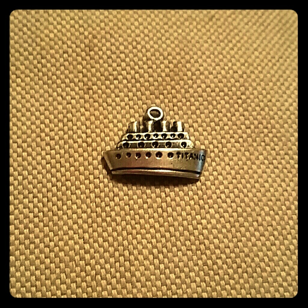 Sterling silver Titanic charm