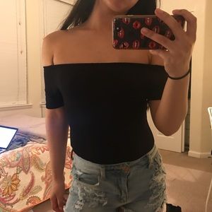 Off the shoulder bodysuit