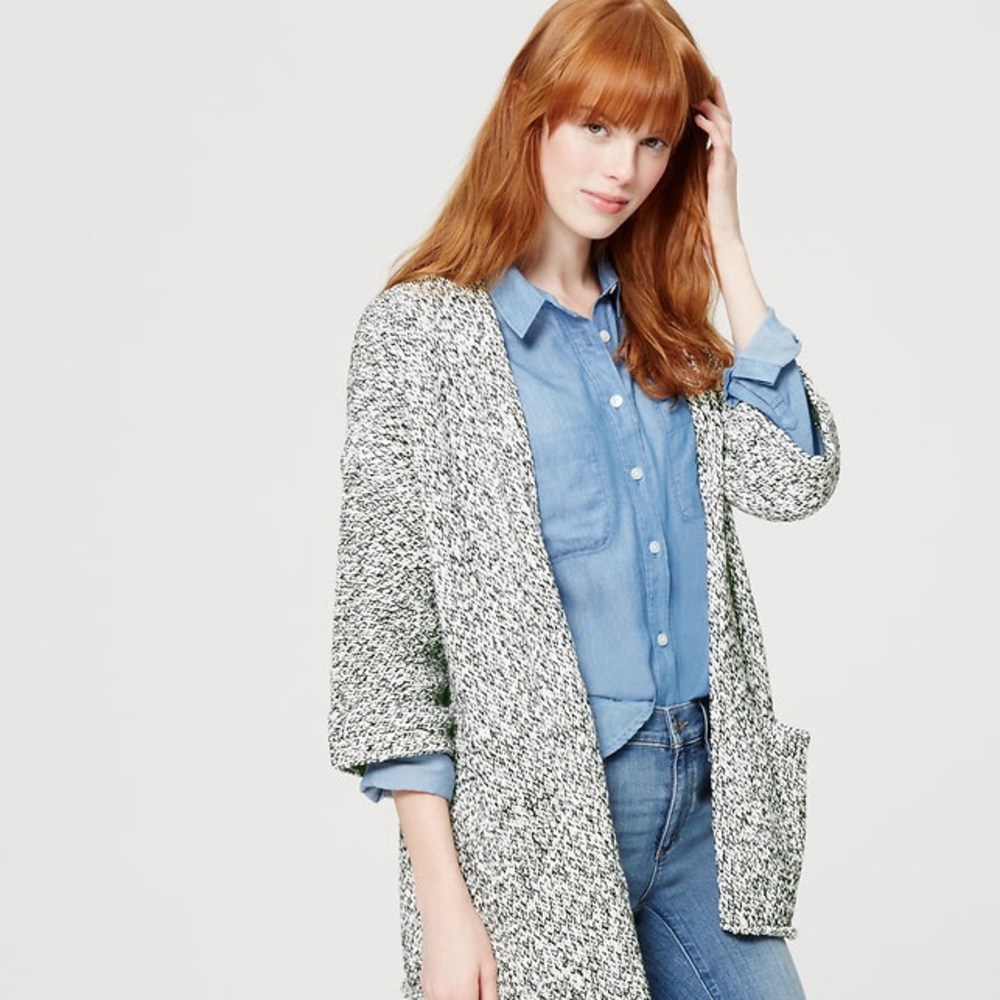 LOFT Kimono Cardigan Petite Small