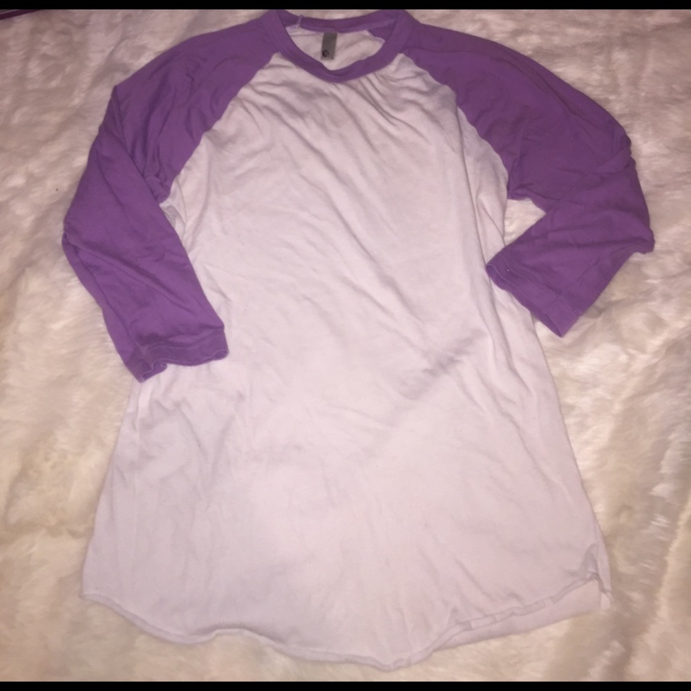American Apparel 50/50 unisex baseball tee