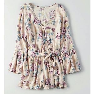 American Eagle Wrap Romper