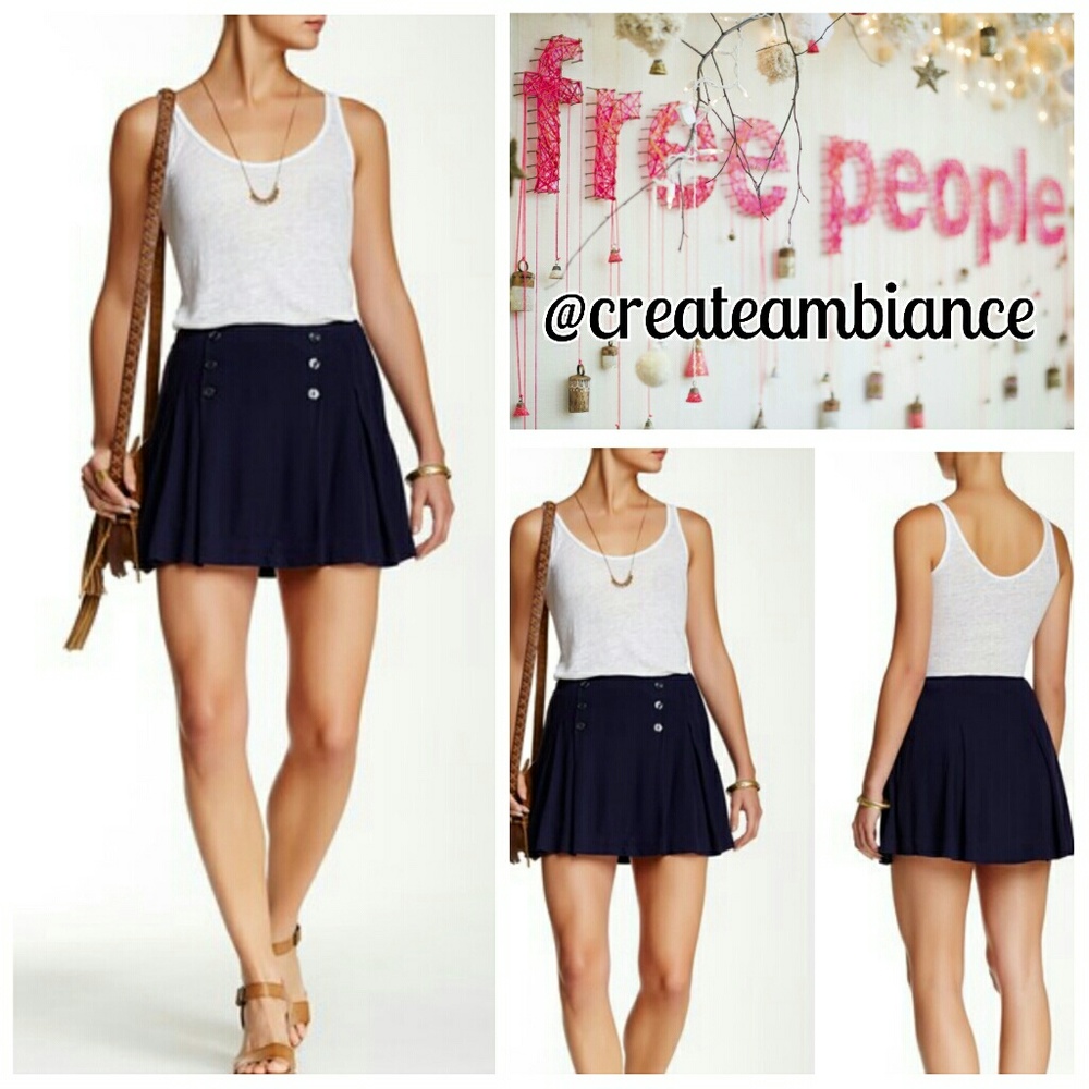 Free People Button Mini