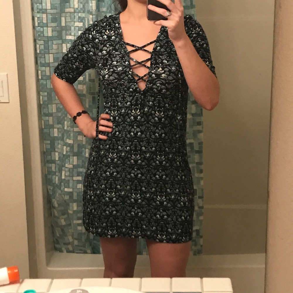 Top Shop Floral Criss Cross Dress