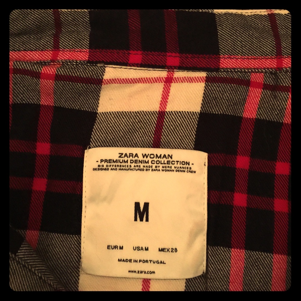 Zara Denim Collection Flannel - Picture 6 of 8