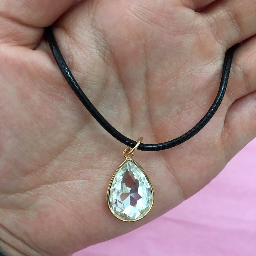 Crystal Drop Necklace - Picture 2 of 3
