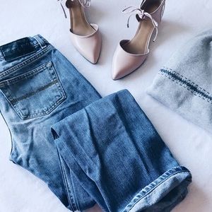 Express Low Rise Boot Cut Jeans