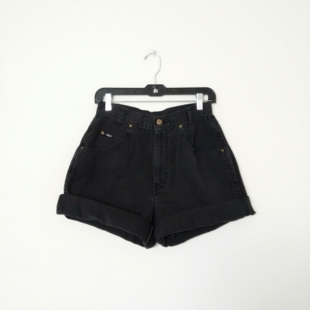 SALE! Vintage High Waist Black Denim Shorts