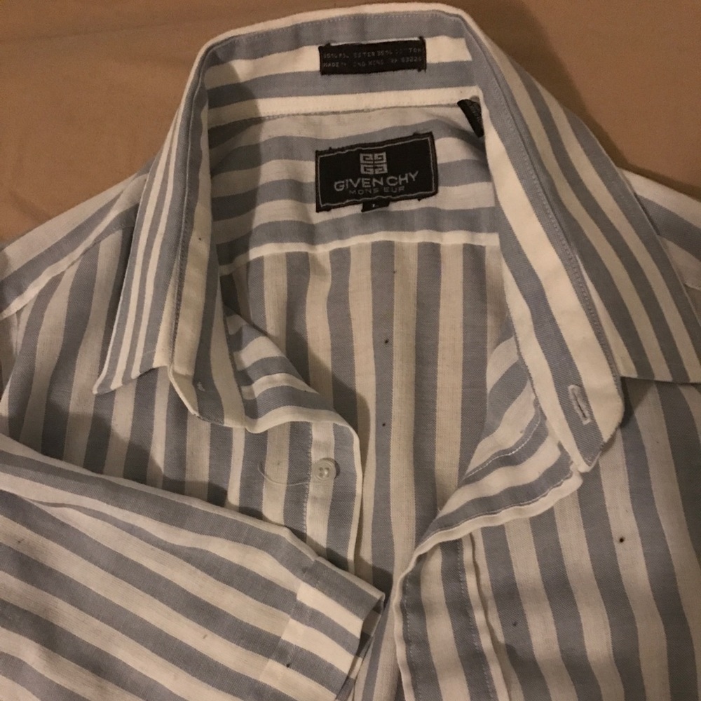 Givenchy men's short sleeve button down shirt (L)