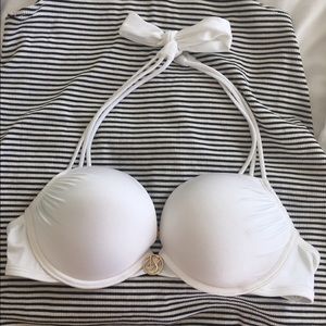 Victoria's Secret white push up bikini top