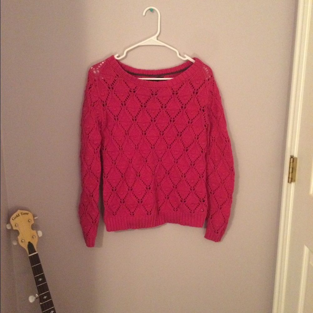 Woven sweater