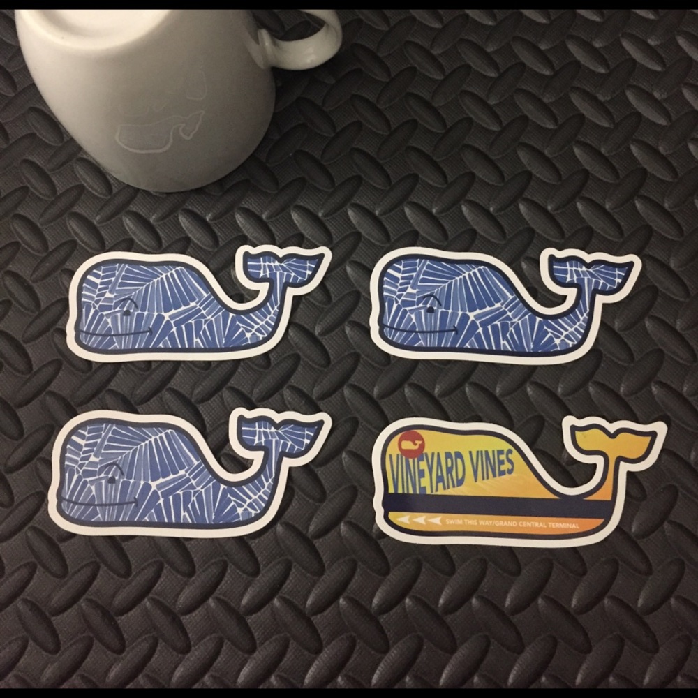 4 New vineyard vines stickers