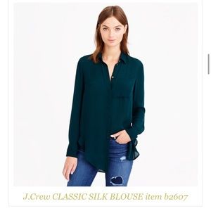 SALE‼️J. Crew classic silk blouse