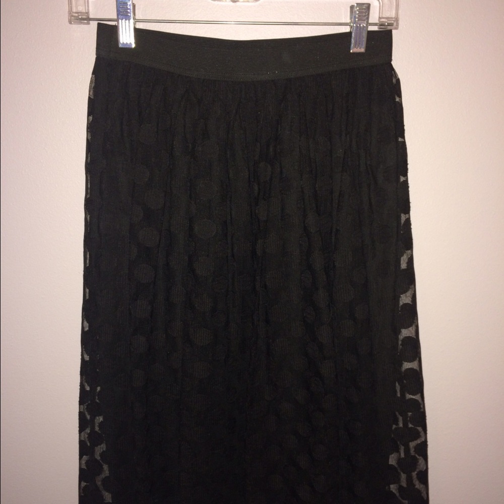 Black dotted skirt