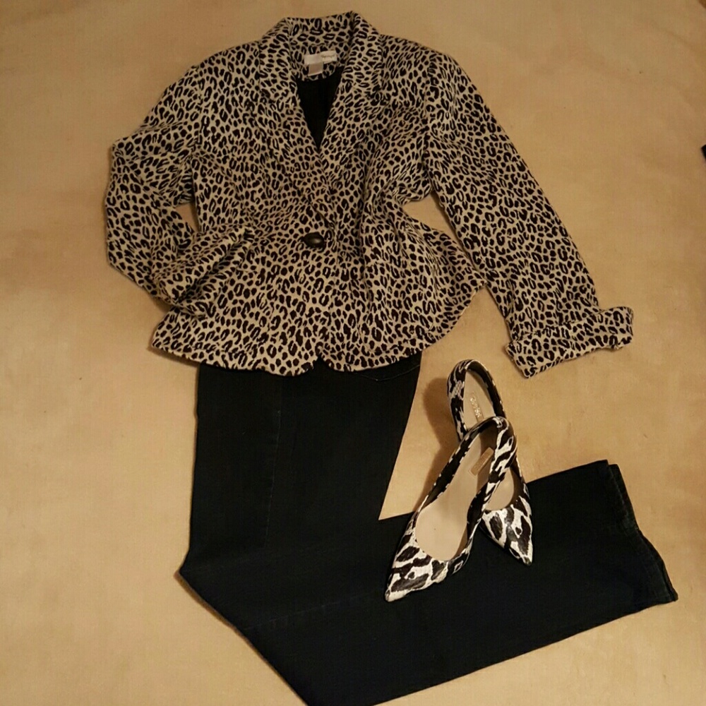 Chicos Platinum Dark denim, 2 & 1.5 x 34" length