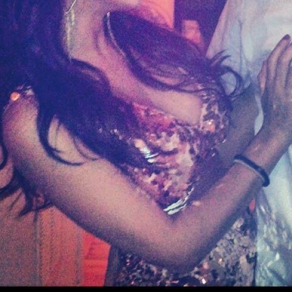 Sequin Mini Dress Champagne Gold S - Picture 3 of 3