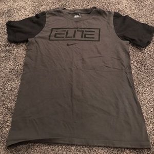 Nike grey and black elite tee