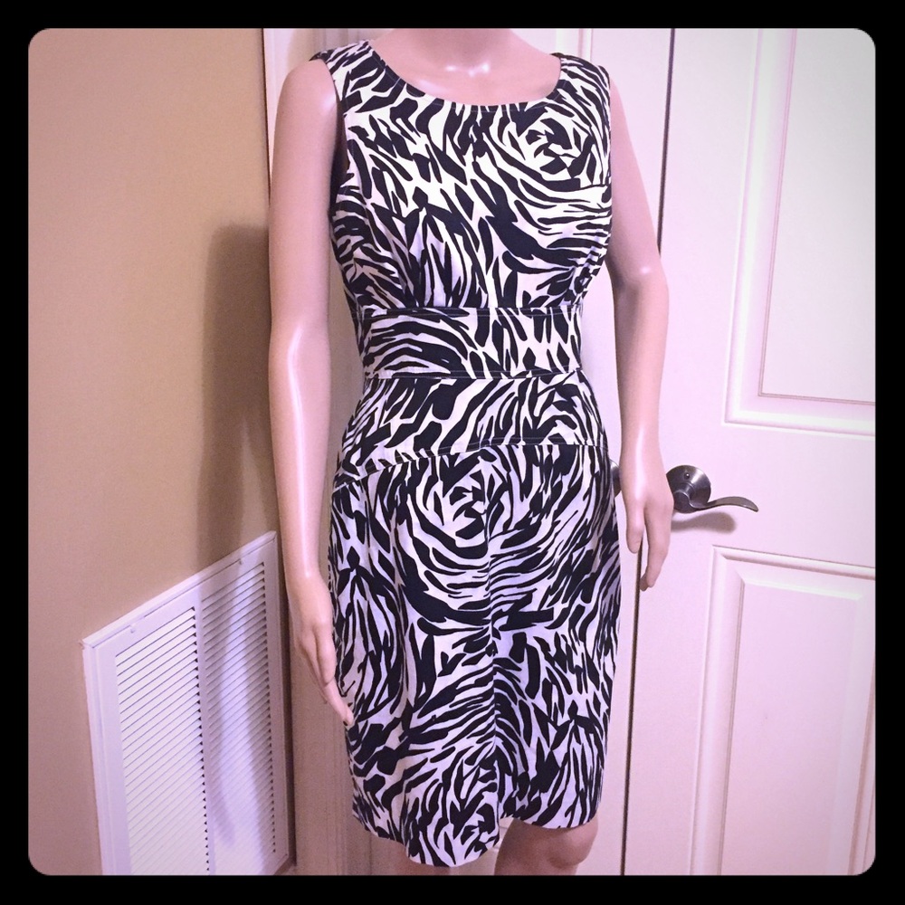 🔲Calvin Klein Zebra Print Sleeveless Dress!🔲