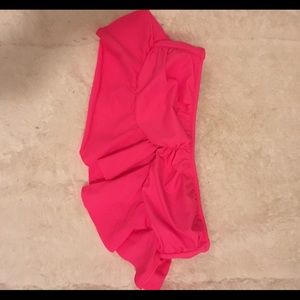 Victoria secret pink ruffled bikini top