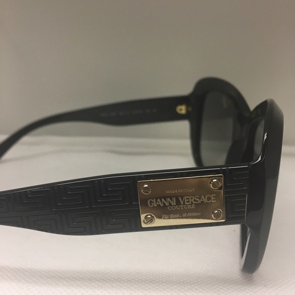 black versace sunglasses with rhinestones