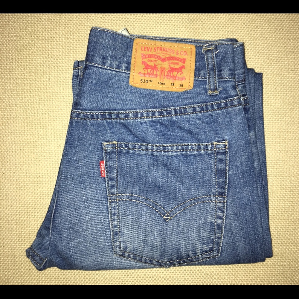 Boys Blue Levi's 514 Size 16 Reg 28x28