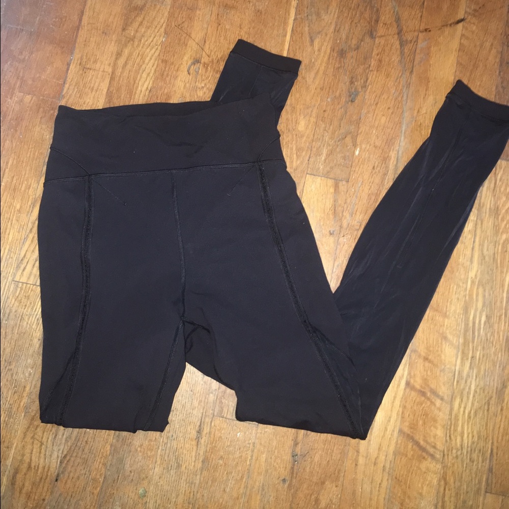 (6) Lululemon black pants