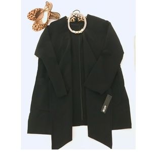 Blazer / Coat 🔥 off shoulder oversize black draped lapel Blazer