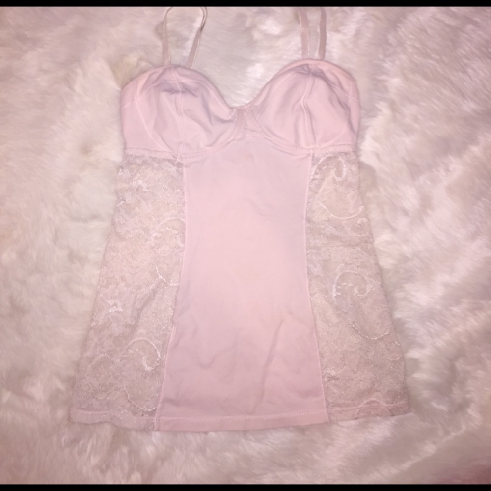 Aritzia Talula Bustier tank w/ Lace Panels