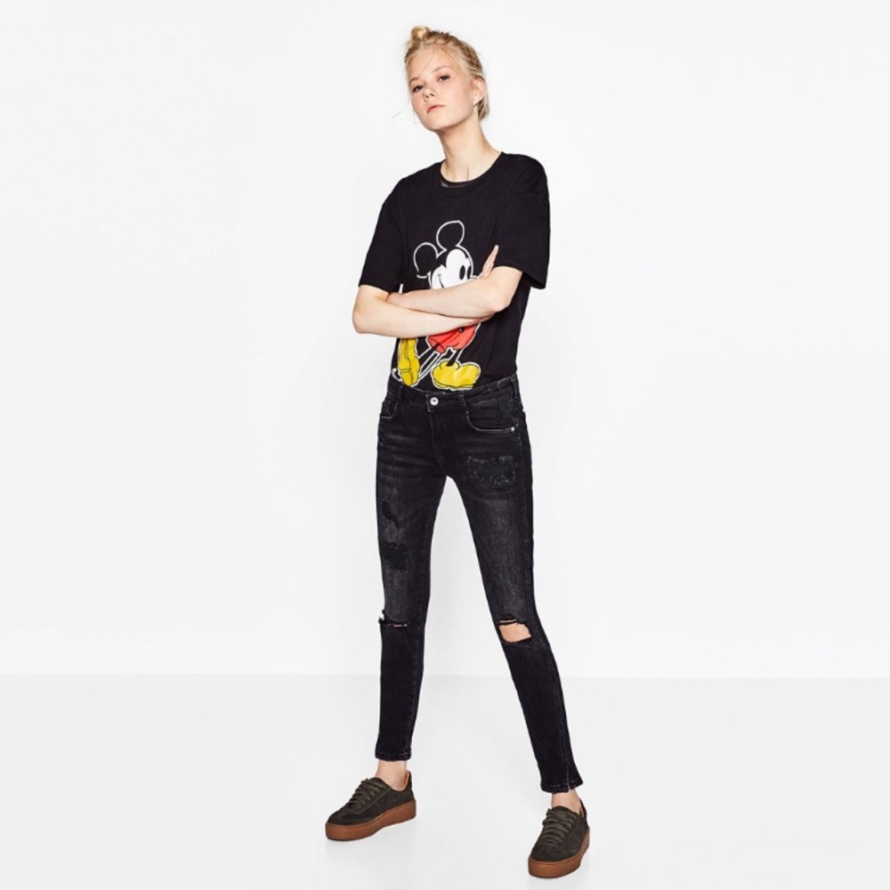 ZARA SUEDE CHUNKY SNEAKERS - Picture 2 of 5