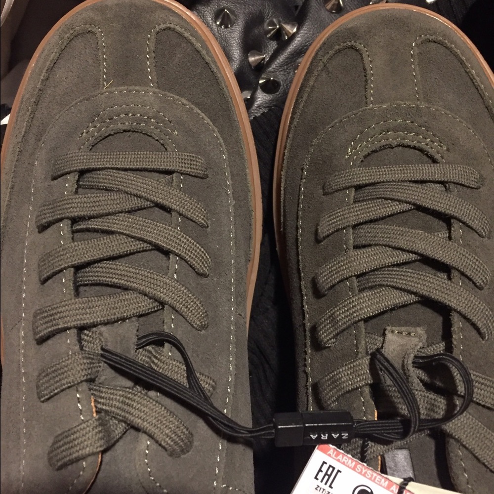 ZARA SUEDE CHUNKY SNEAKERS - Picture 5 of 5