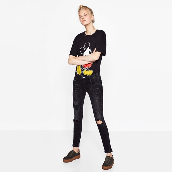 ZARA SUEDE CHUNKY SNEAKERS - Picture 2 of 5
