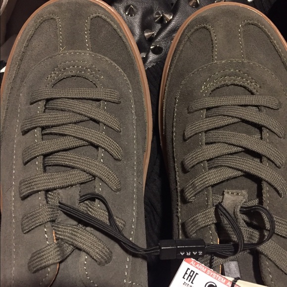 ZARA SUEDE CHUNKY SNEAKERS - Picture 5 of 5