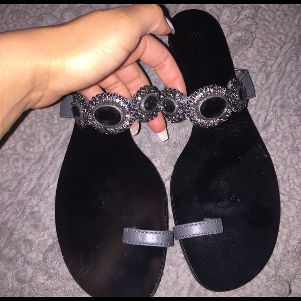 Never been worn - black sandals