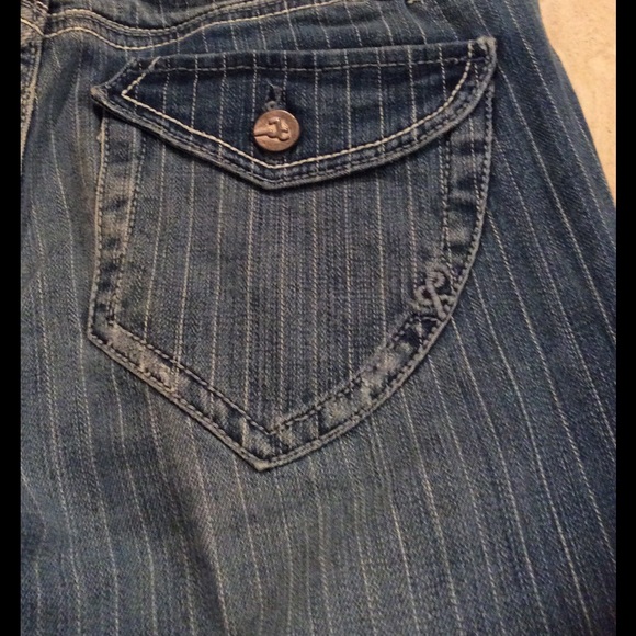 Skinny Pin Striped Jeans - Picture 4 of 7