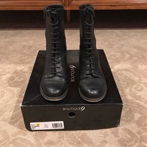 Boutique 9 Black Lace up boots.