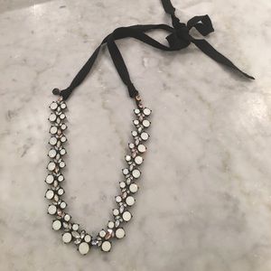 JCrew Crystal Tie Necklace