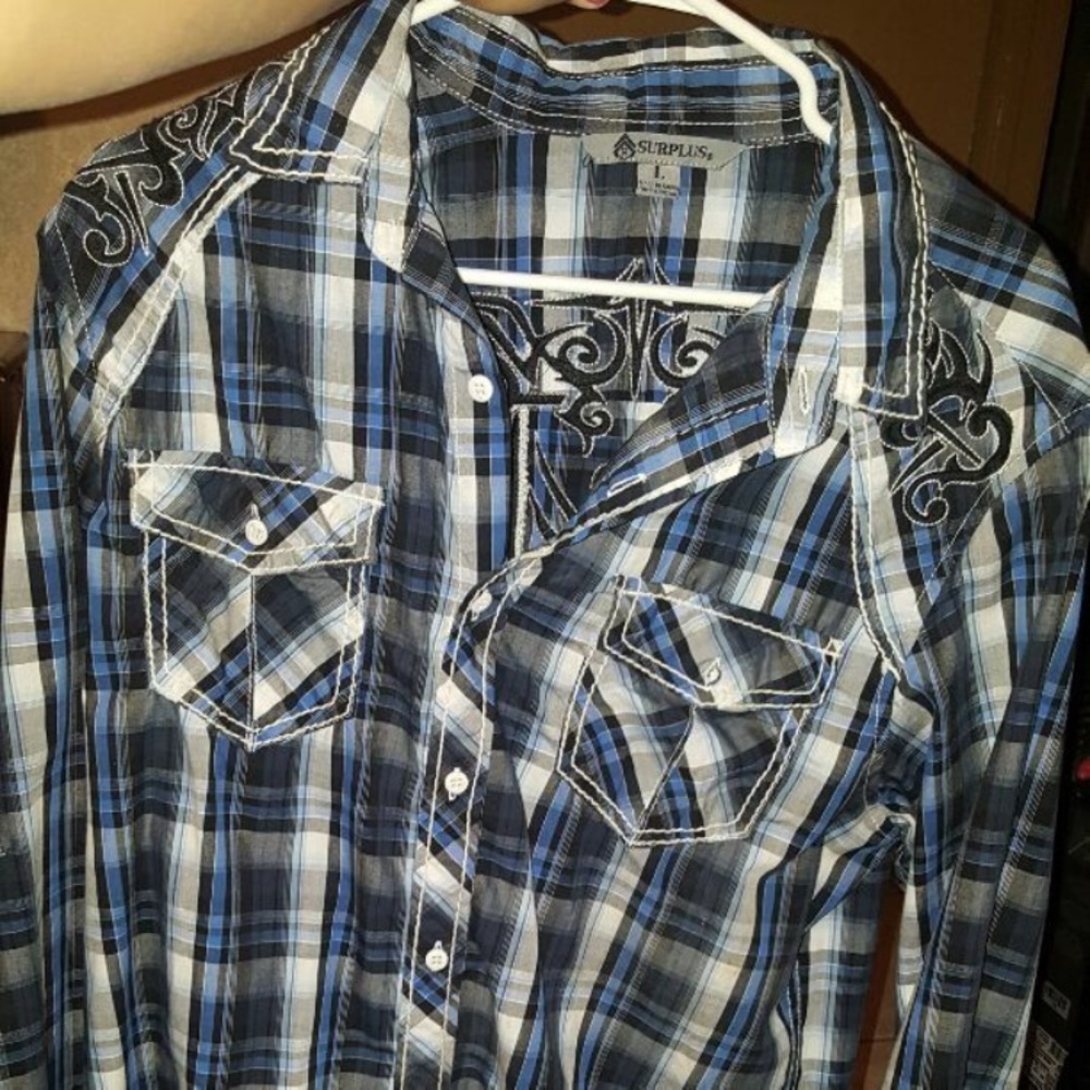 Men's surplus long sleeve large