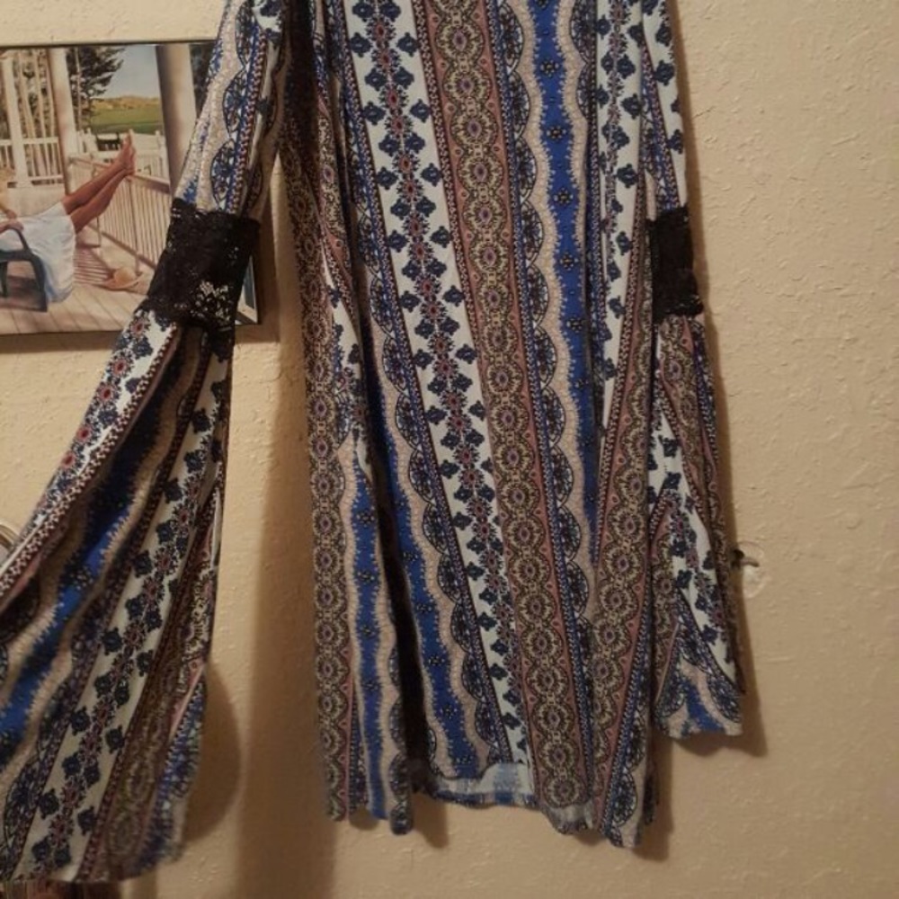 Women's western long shirt or mini dress medium