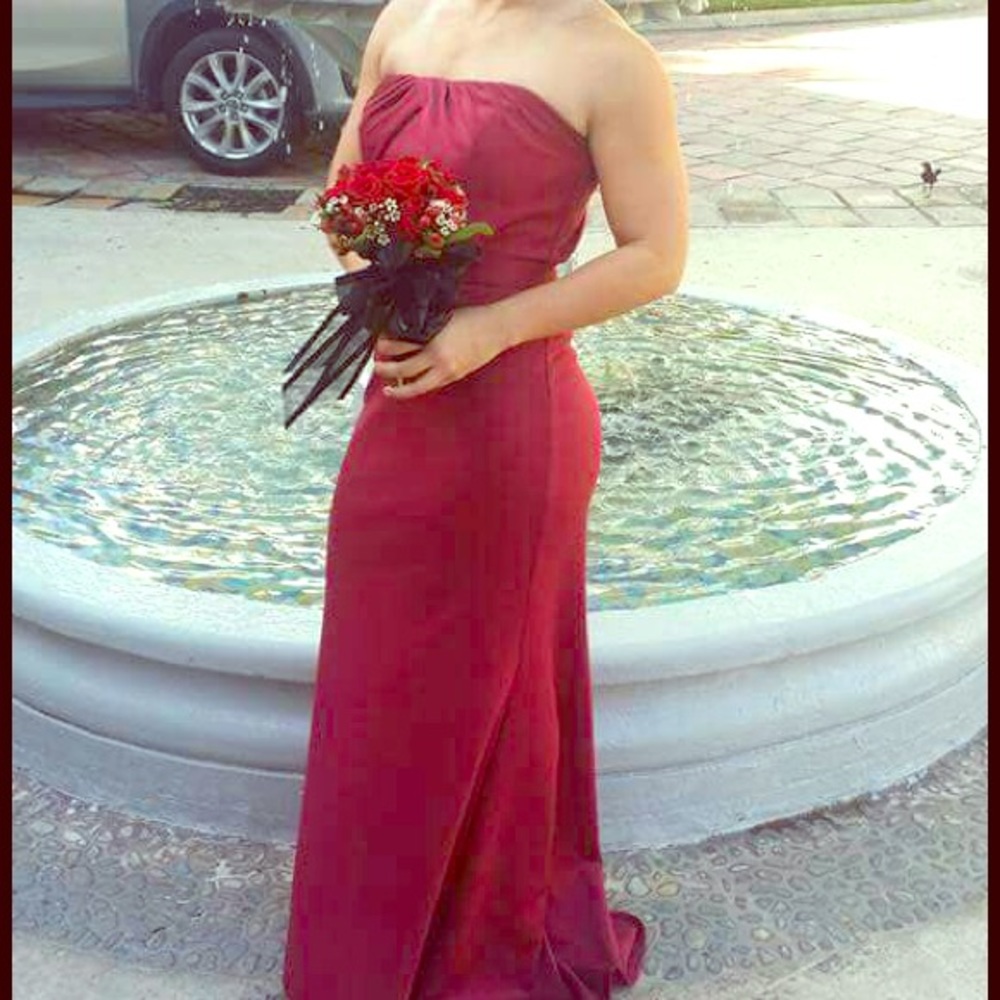 Boutique Wine Red Long Dress/Gown