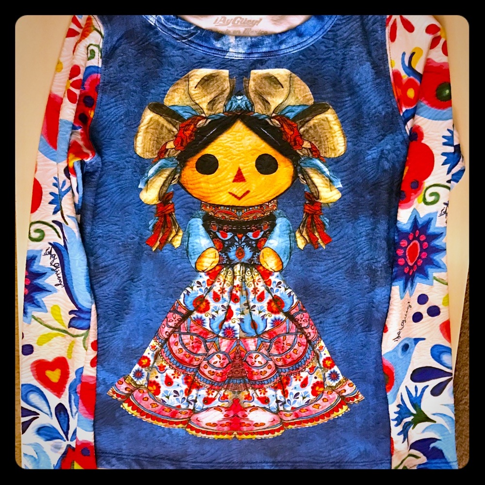 Ay Güey long sleeve top- Mexican Doll