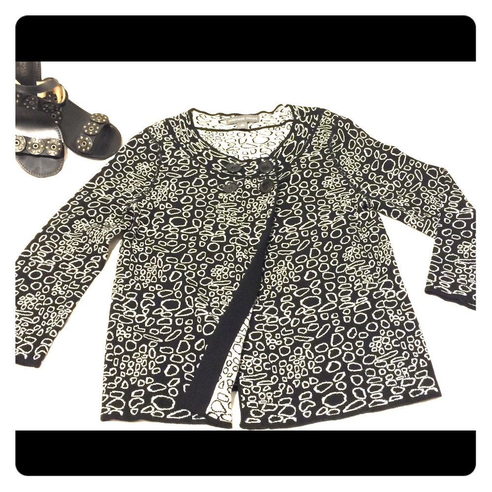 🎉PRICE CUT🎉Joseph Chaus black & White top!