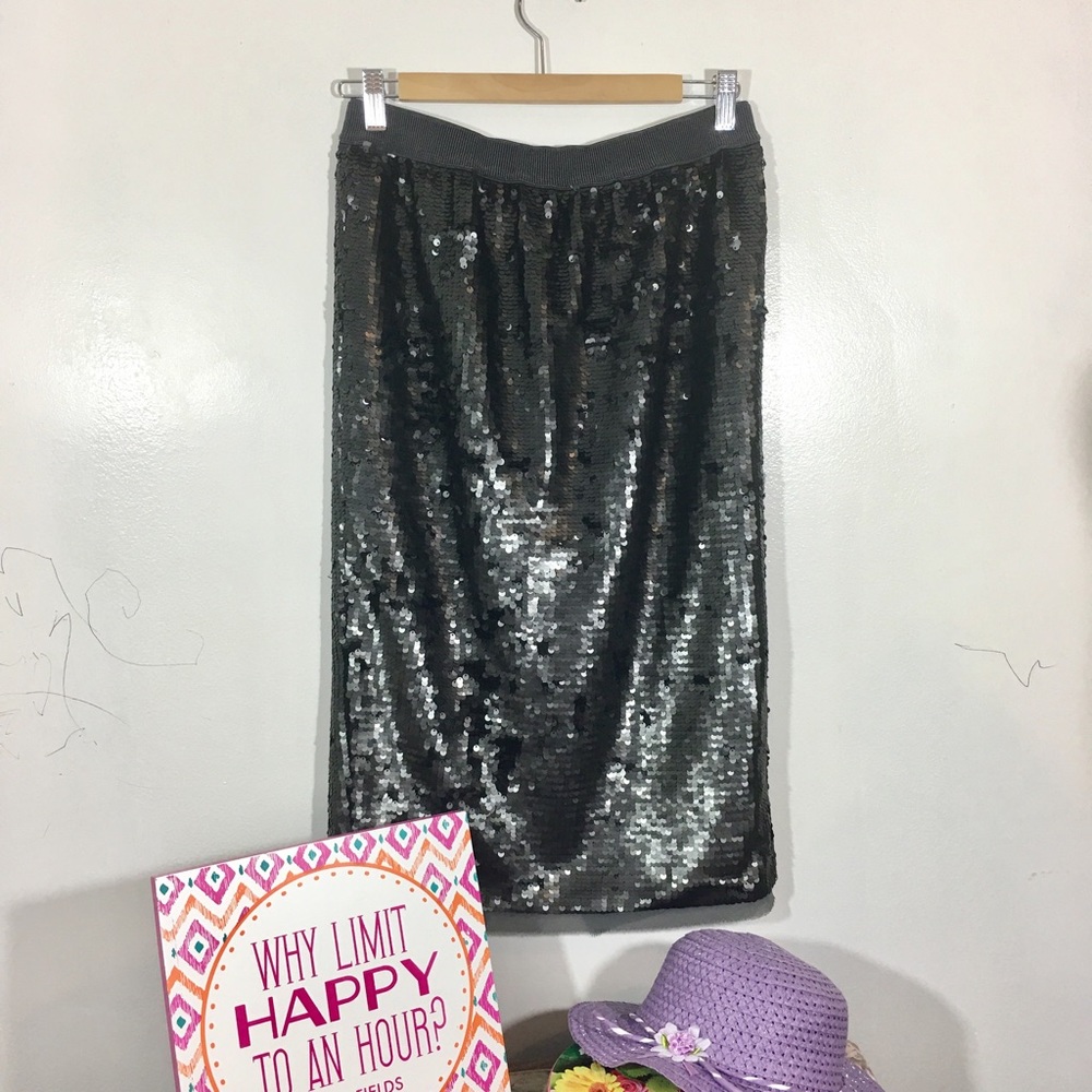 Sequin midi skirt /XS