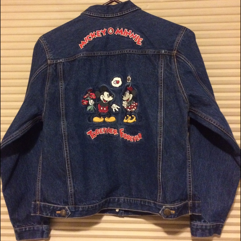 Vintage Disney Denim Jean Jacket, Mickey & Minnie