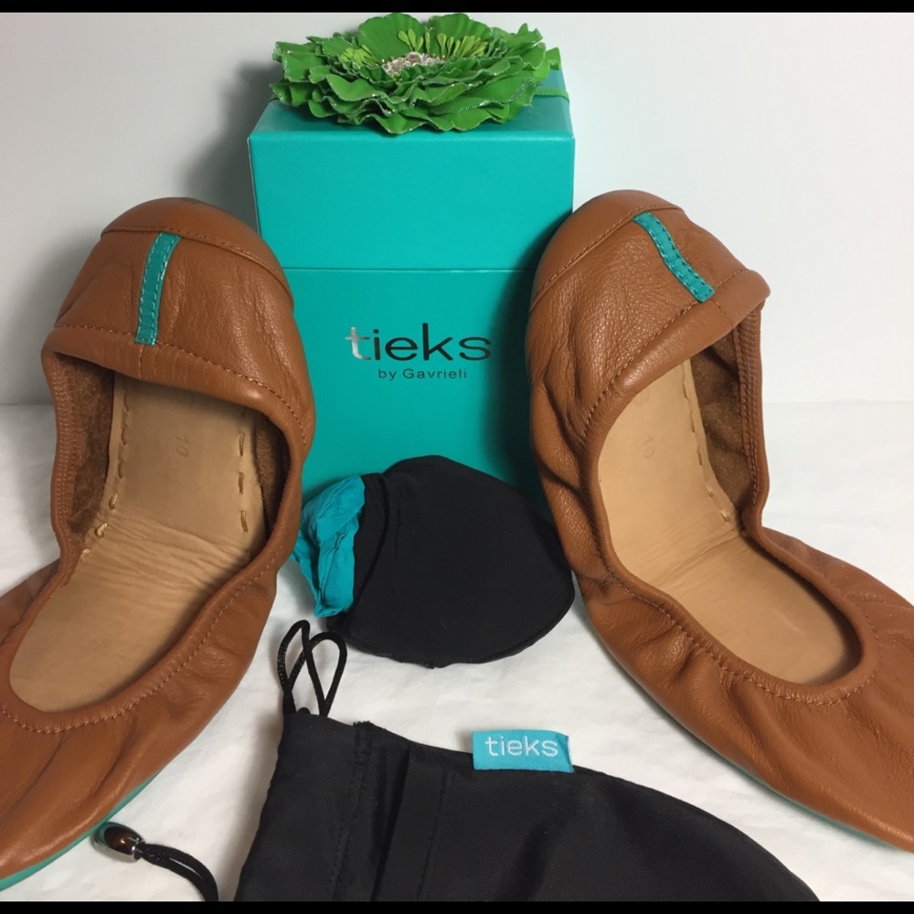 Tieks Chestnut Ballet flats Size 10