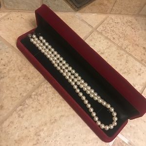 REAL PEARL Necklace + Bracelet