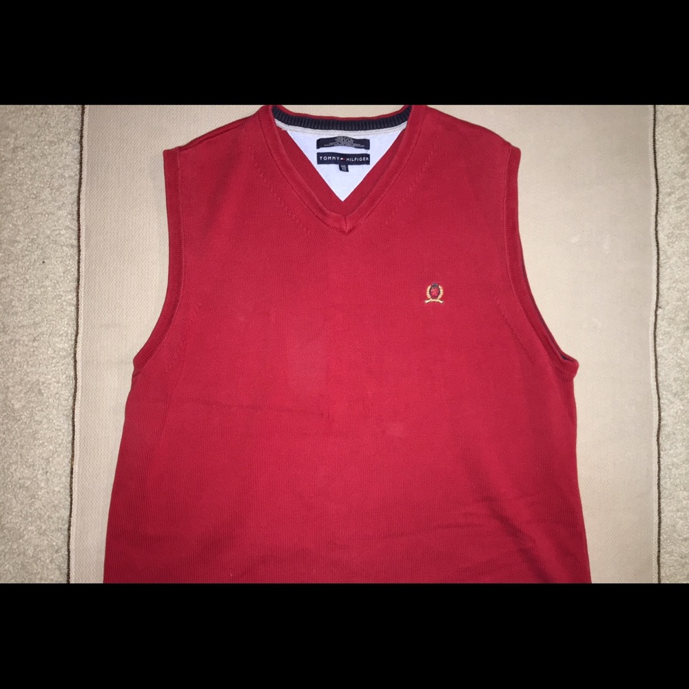 Vintage Tommy Hilfiger V-neck Sweater.